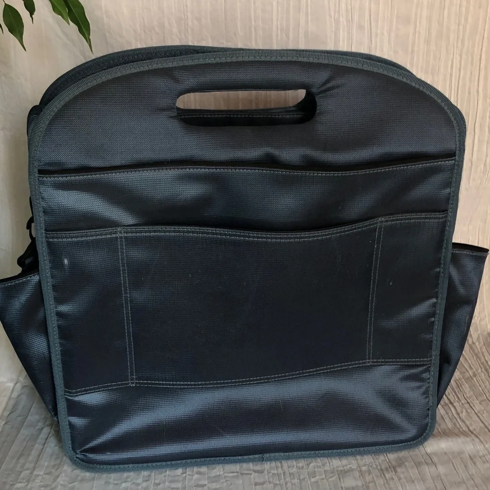 CROP IN STYLE XL scrapbooking hobby storage organizer w/ crossbody strap